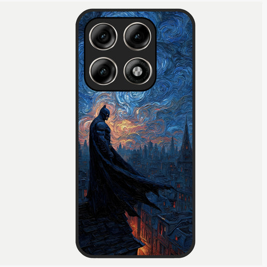  Dark Knight Dusk Glass Case For Moto Edge 70 Pro back cover – full design glossy printed glass finish