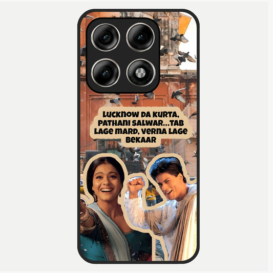  Desi Retro Vibes Glass Case For Moto Edge 70 Pro back cover – full design glossy printed glass finish