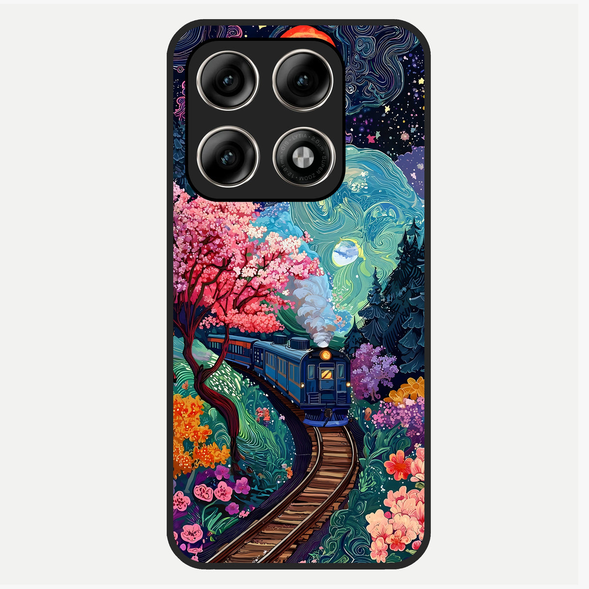  Digital Art Glass Case For Moto Edge 70 Pro back cover – full design glossy printed glass finish
