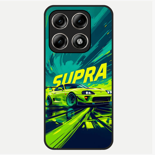  Electric Supra Thunder Glass Case For Moto Edge 70 Pro back cover – full design glossy printed glass finish