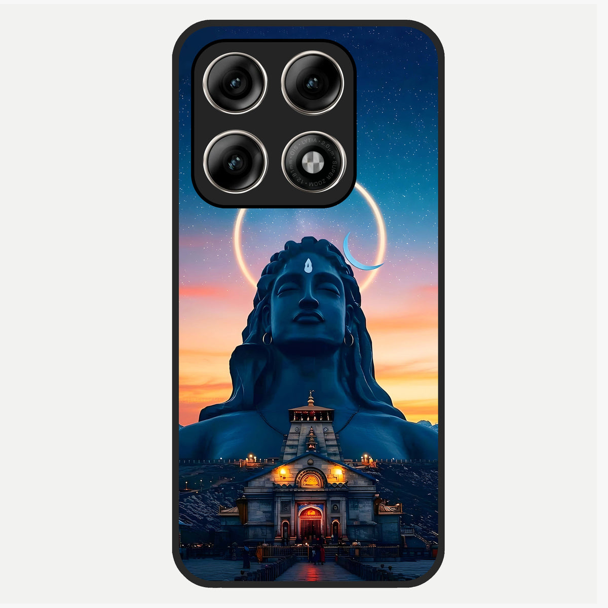  Eternal Shiva Aura Glass Case For Moto Edge 70 Pro back cover – full design glossy printed glass finish