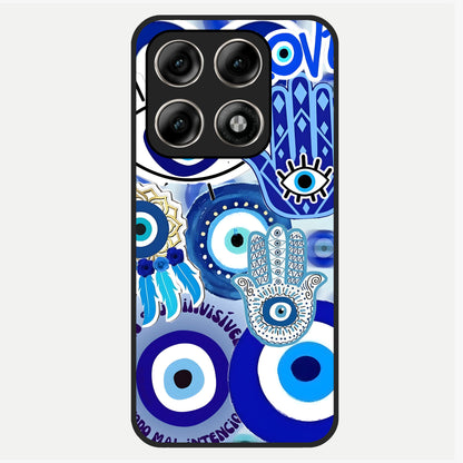  Evil Eyes Dream Glass Case For Moto Edge 70 Pro back cover – full design glossy printed glass finish
