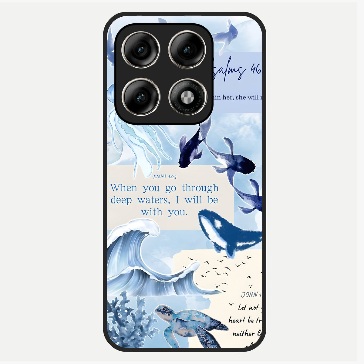  Faithful Ocean Promise Glass Case For Moto Edge 70 Pro back cover – full design glossy printed glass finish