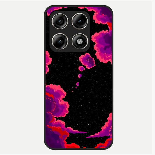  Galaxy Dream Frame Glass Case For Moto Edge 70 Pro back cover – full design glossy printed glass finish