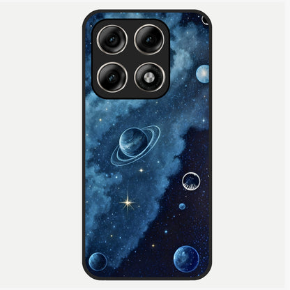  Galaxy Dream Space Glass Case For Moto Edge 70 Pro back cover – full design glossy printed glass finish