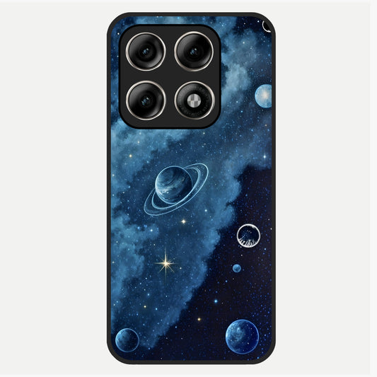  Galaxy Dream Space Glass Case For Moto Edge 70 Pro back cover – full design glossy printed glass finish
