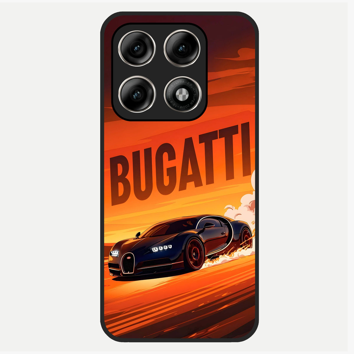  Inferno Bugatti Storm Glass Case For Moto Edge 70 Pro back cover – full design glossy printed glass finish