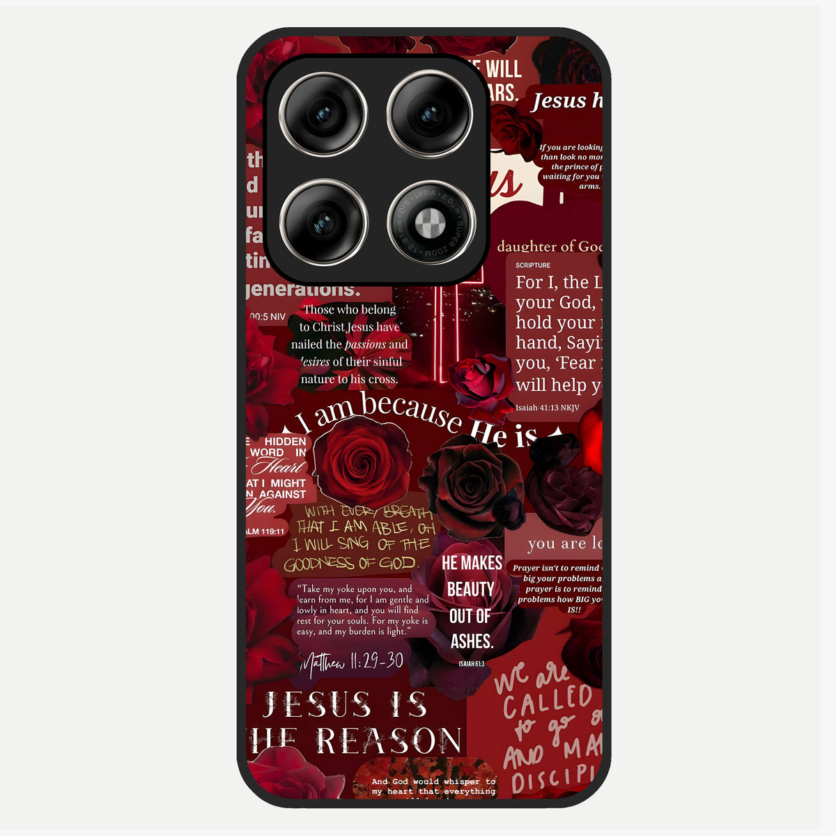  Jesus Love Heals Glass Case For Moto Edge 70 Pro back cover – full design glossy printed glass finish