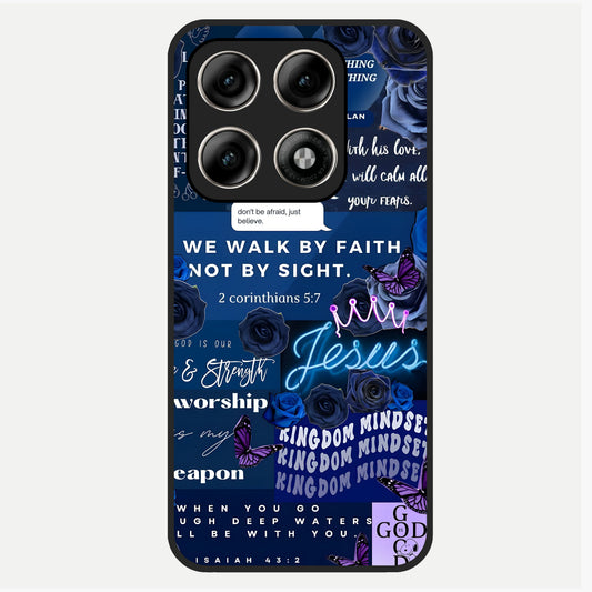  Kingdom Faith Glow Glass Case For Moto Edge 70 Pro back cover – full design glossy printed glass finish