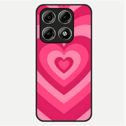  Layered Love Hearts Glass Case For Moto Edge 70 Pro back cover – full design glossy printed glass finish
