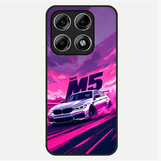  MS Neon Car Glass Case For Moto Edge 70 Pro back cover – full design glossy printed glass finish