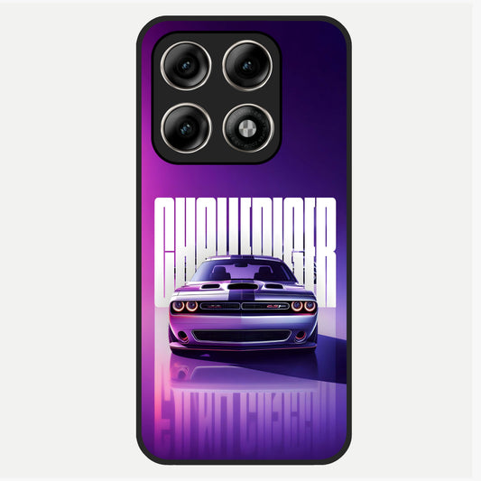  Midnight Muscle Ride Glass Case For Moto Edge 70 Pro back cover – full design glossy printed glass finish