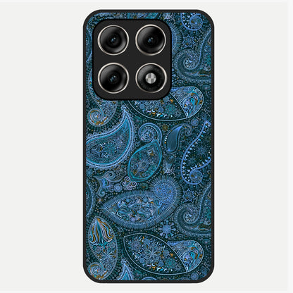  Midnight Paisley Glow Glass Case For Moto Edge 70 Pro back cover – full design glossy printed glass finish