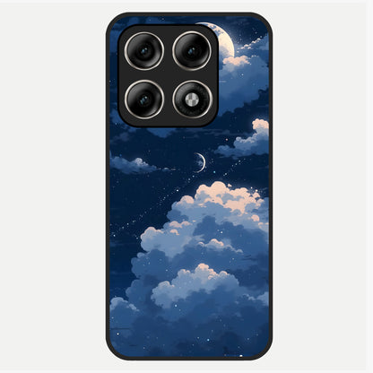  Moon Dream Haze Glass Case For Moto Edge 70 Pro back cover – full design glossy printed glass finish
