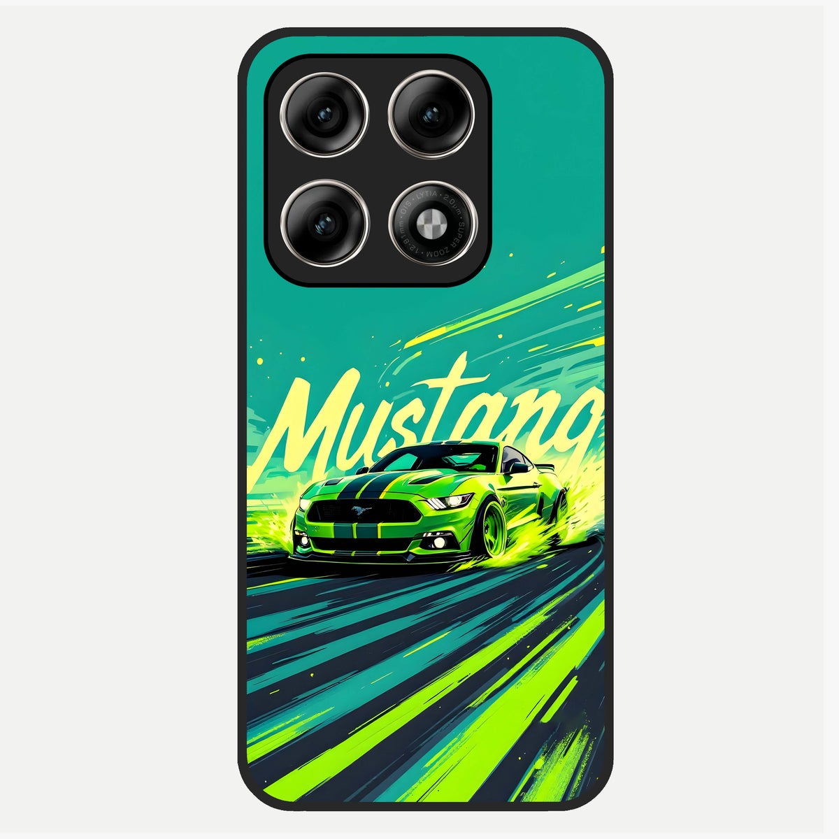 Mustang Bang Glass Case For Moto Edge 70 Pro back cover – full design glossy printed glass finish