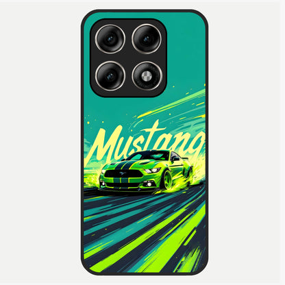  Mustang Bang Glass Case For Moto Edge 70 Pro back cover – full design glossy printed glass finish