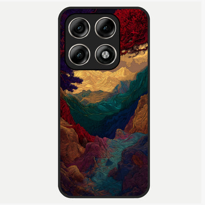  Mystic Valley Light Glass Case For Moto Edge 70 Pro back cover – full design glossy printed glass finish