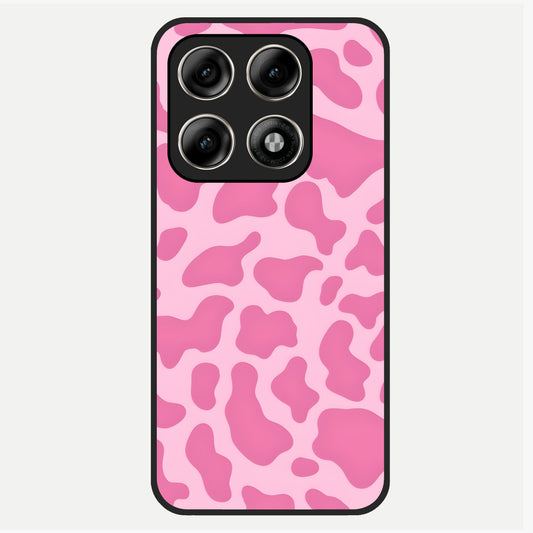  Pinkish Scenery Glass Case For Moto Edge 70 Pro back cover – full design glossy printed glass finish