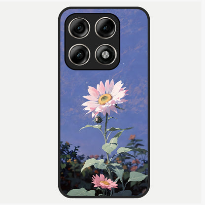  Pink Shells Outline Glass Case For Moto Edge 70 Pro back cover – full design glossy printed glass finish