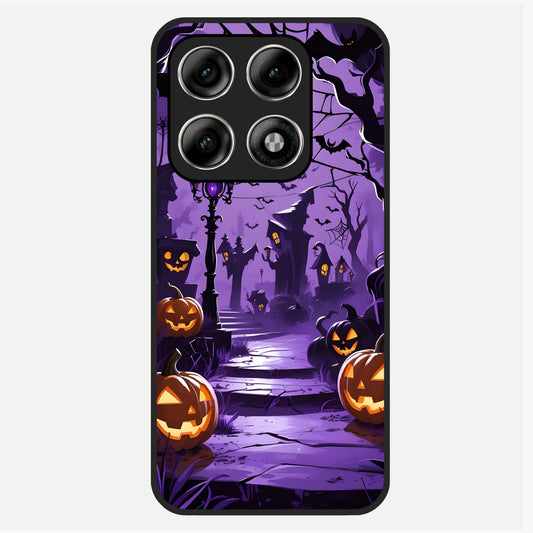  Pumpkin Patch Halloween Glass Case For Moto Edge 70 Pro back cover – full design glossy printed glass finish