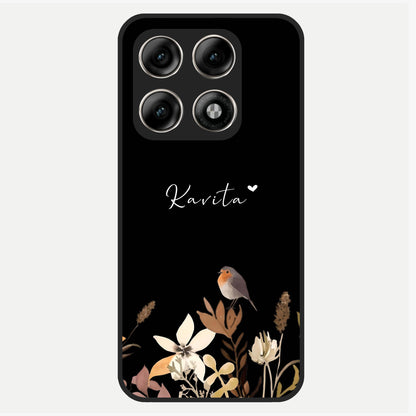  Quiet Garden Tune Custom Name Glass Case For Moto Edge 70 Pro back cover – full design glossy printed glass finish
