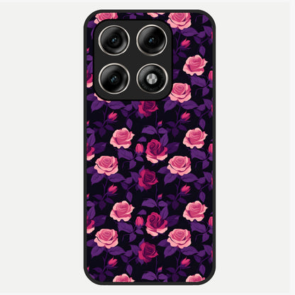  Rose Garden Twilight Glass Case For Moto Edge 70 Pro back cover – full design glossy printed glass finish