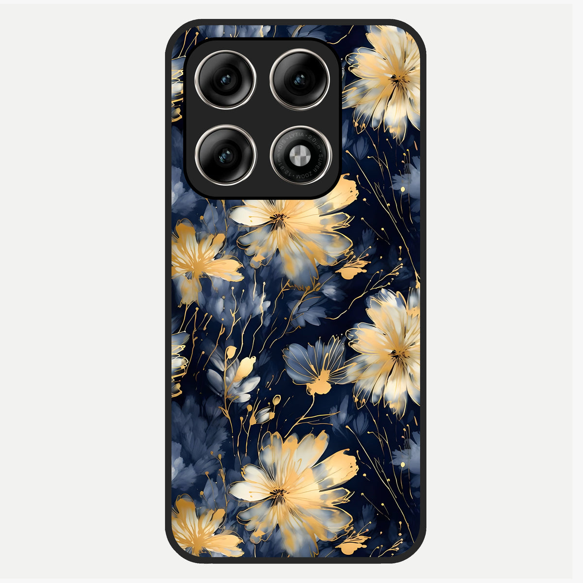  Royal Petal Dream Glass Case For Moto Edge 70 Pro back cover – full design glossy printed glass finish