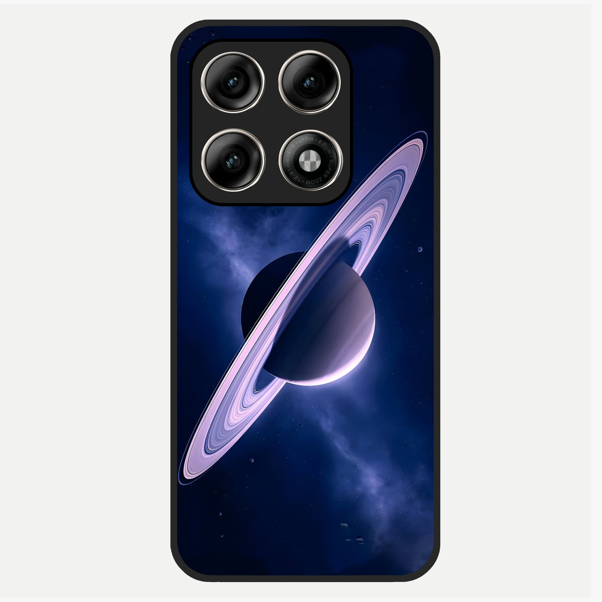  Saturn Ring Mystique Glass Case For Moto Edge 70 Pro back cover – full design glossy printed glass finish