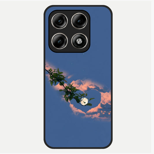  Sky Under Tree Glass Case For Moto Edge 70 Pro back cover – full design glossy printed glass finish