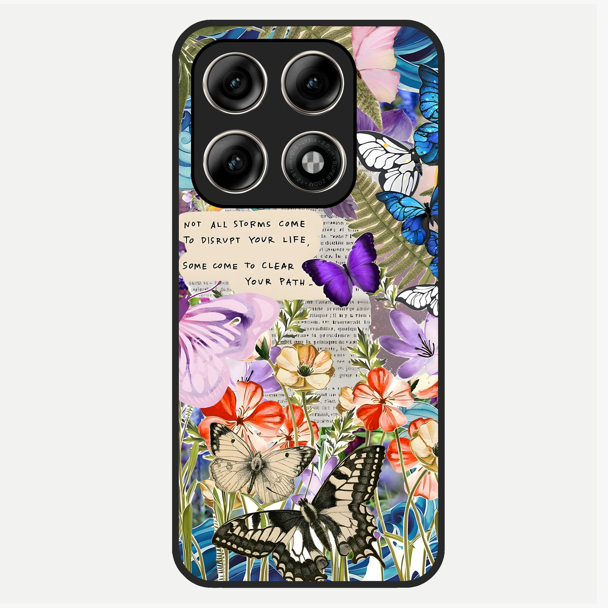  Storm Path Bloom Glass Case For Moto Edge 70 Pro back cover – full design glossy printed glass finish