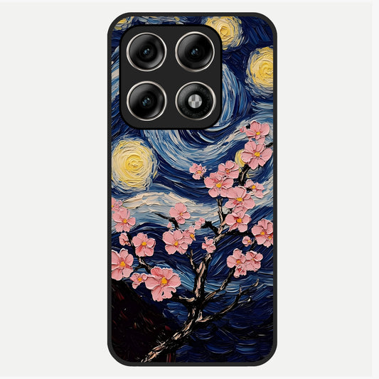  Van Gogh Scenery Glass Case For Moto Edge 70 Pro back cover – full design glossy printed glass finish