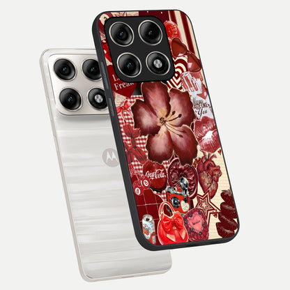  Aesthetic Little Freak phone case For Moto Edge 70 Pro showing premium glass back cover with detailed artwork