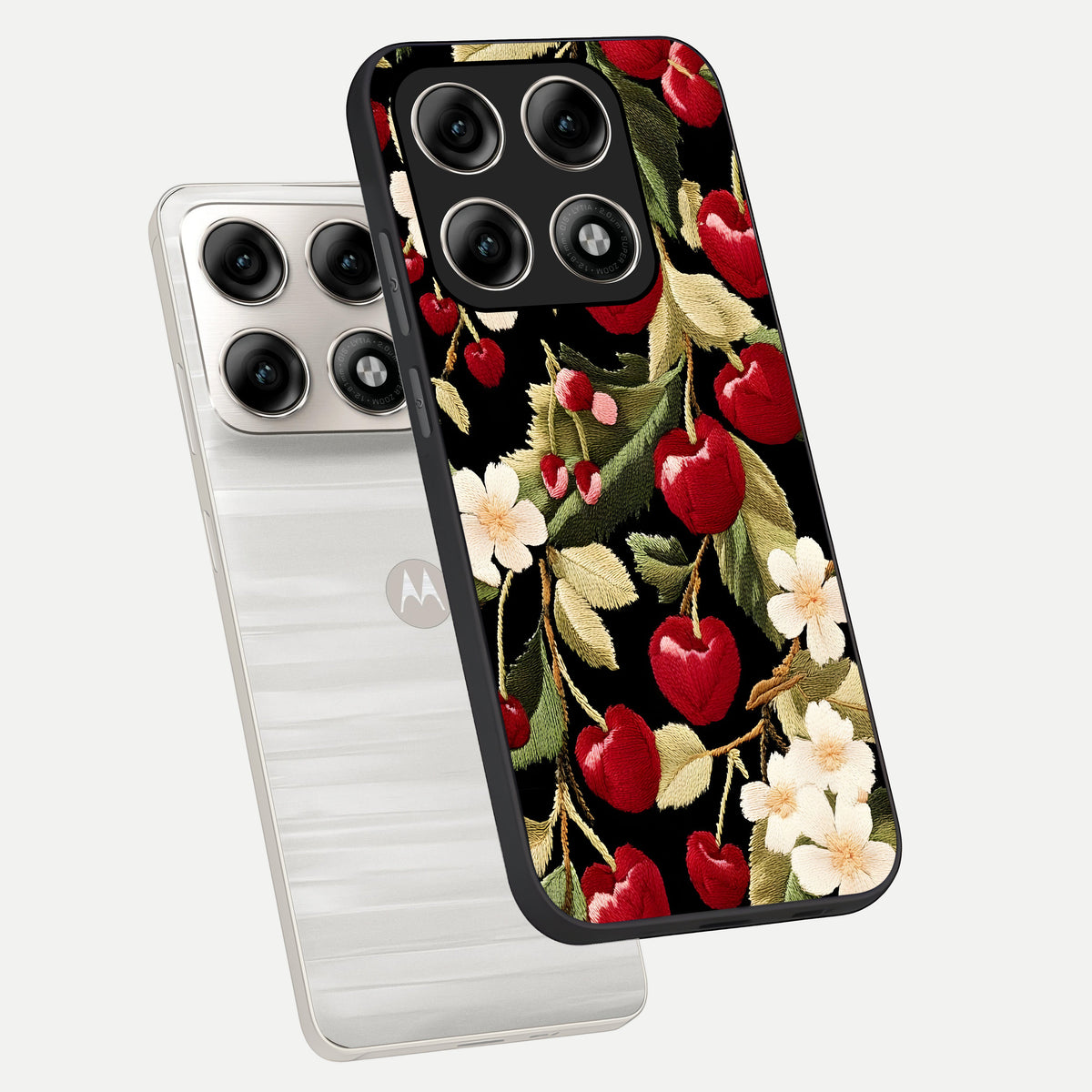  Blooming Spendor Bird phone case For Moto Edge 70 Pro showing premium glass back cover with detailed artwork