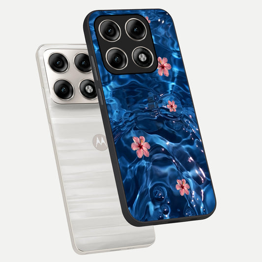  Bloom Thread Art phone case For Moto Edge 70 Pro showing premium glass back cover with detailed artwork
