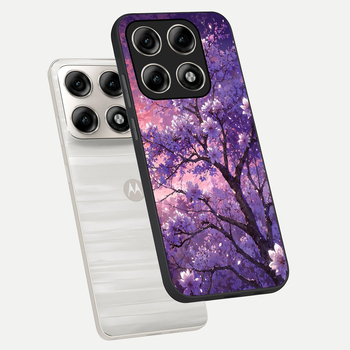  Blossom Tree phone case For Moto Edge 70 Pro showing premium glass back cover with detailed artwork