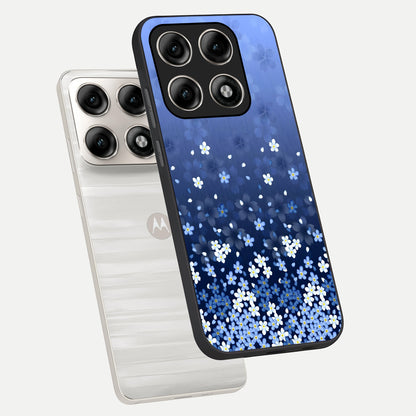  Blue Starry phone case For Moto Edge 70 Pro showing premium glass back cover with detailed artwork