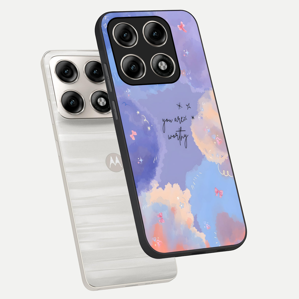  Celestial Cloud Magic phone case For Moto Edge 70 Pro showing premium glass back cover with detailed artwork
