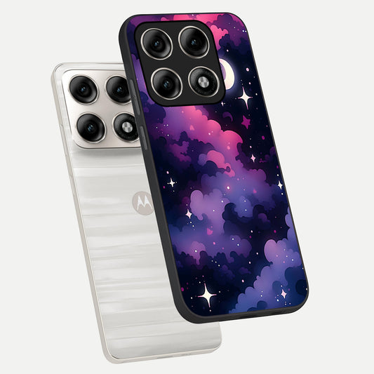  Celestial Moon Magic phone case For Moto Edge 70 Pro showing premium glass back cover with detailed artwork
