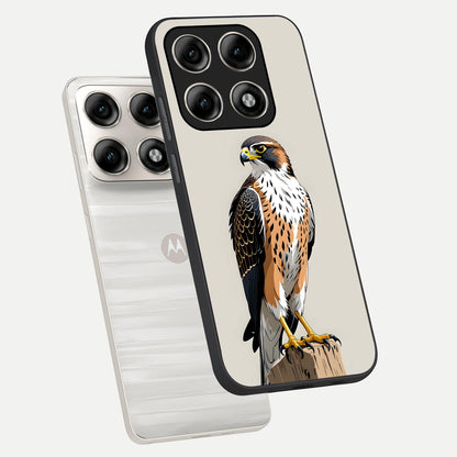  Clever Eagle phone case For Moto Edge 70 Pro showing premium glass back cover with detailed artwork