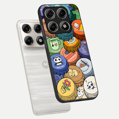  Coins Patterns phone case For Moto Edge 70 Pro showing premium glass back cover with detailed artwork