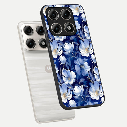  Cute Floral Patterns phone case For Moto Edge 70 Pro showing premium glass back cover with detailed artwork