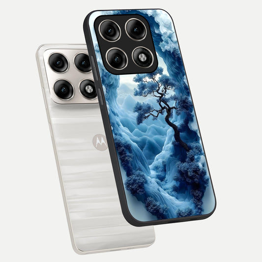  Frozen Serenity Gate phone case For Moto Edge 70 Pro showing premium glass back cover with detailed artwork