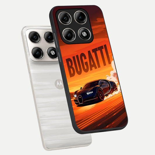  Inferno Bugatti Storm phone case For Moto Edge 70 Pro showing premium glass back cover with detailed artwork