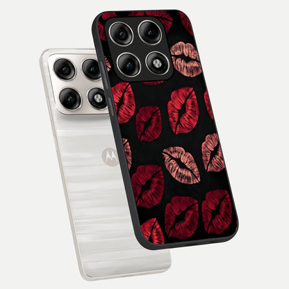  Midnight Kiss Love phone case For Moto Edge 70 Pro showing premium glass back cover with detailed artwork