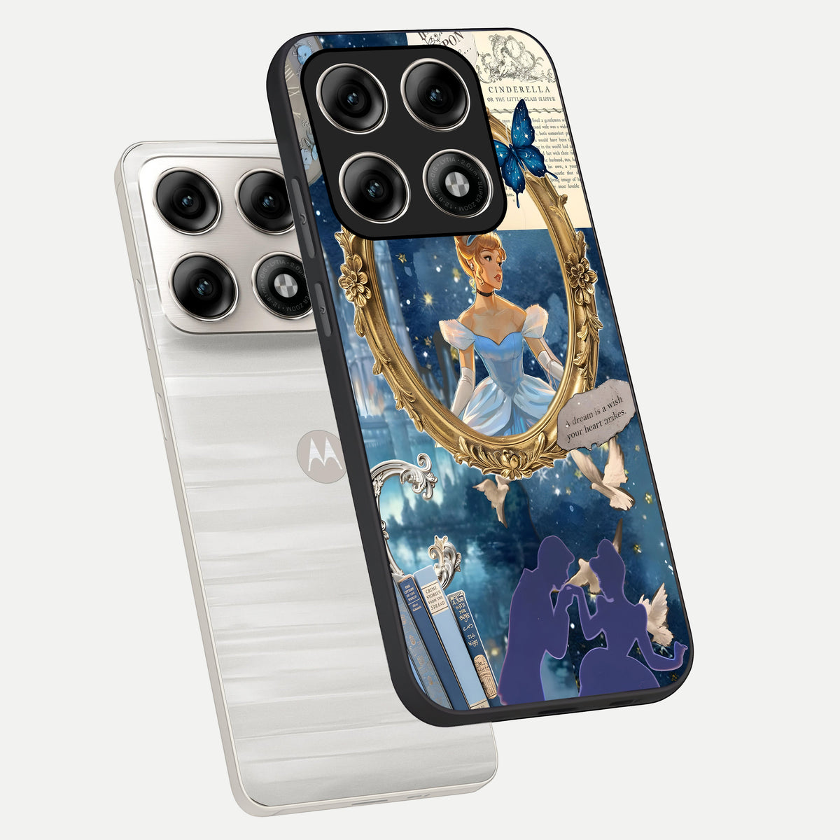  Midnight Queen phone case For Moto Edge 70 Pro showing premium glass back cover with detailed artwork