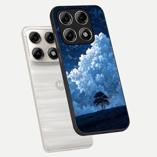  Midnight Sky Serenity phone case For Moto Edge 70 Pro showing premium glass back cover with detailed artwork
