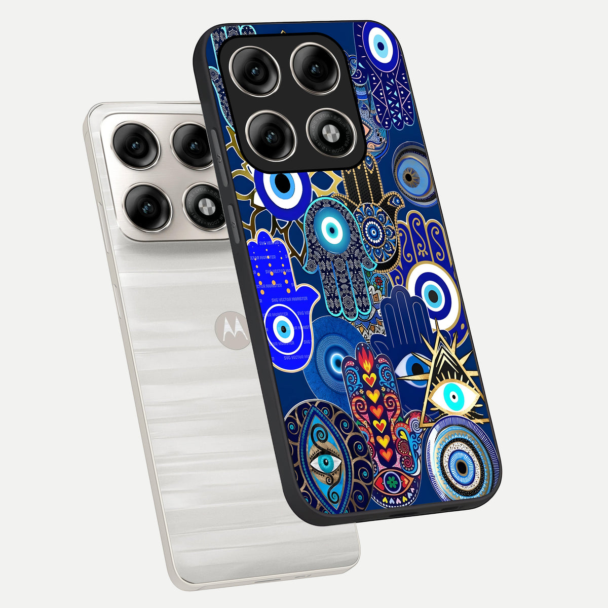  Mystic Palm Guard phone case For Moto Edge 70 Pro showing premium glass back cover with detailed artwork