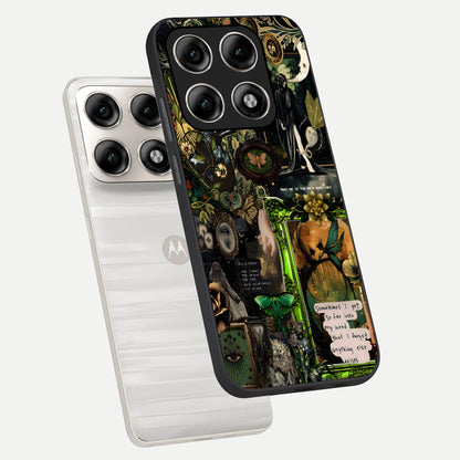  Mystic Woods Secret phone case For Moto Edge 70 Pro showing premium glass back cover with detailed artwork
