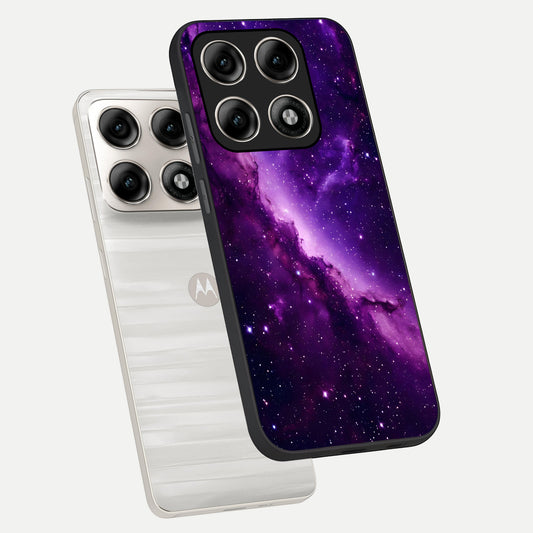  Purple Shade Sky phone case For Moto Edge 70 Pro showing premium glass back cover with detailed artwork