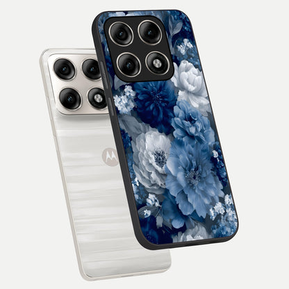  Royal Bloom Garden phone case For Moto Edge 70 Pro showing premium glass back cover with detailed artwork